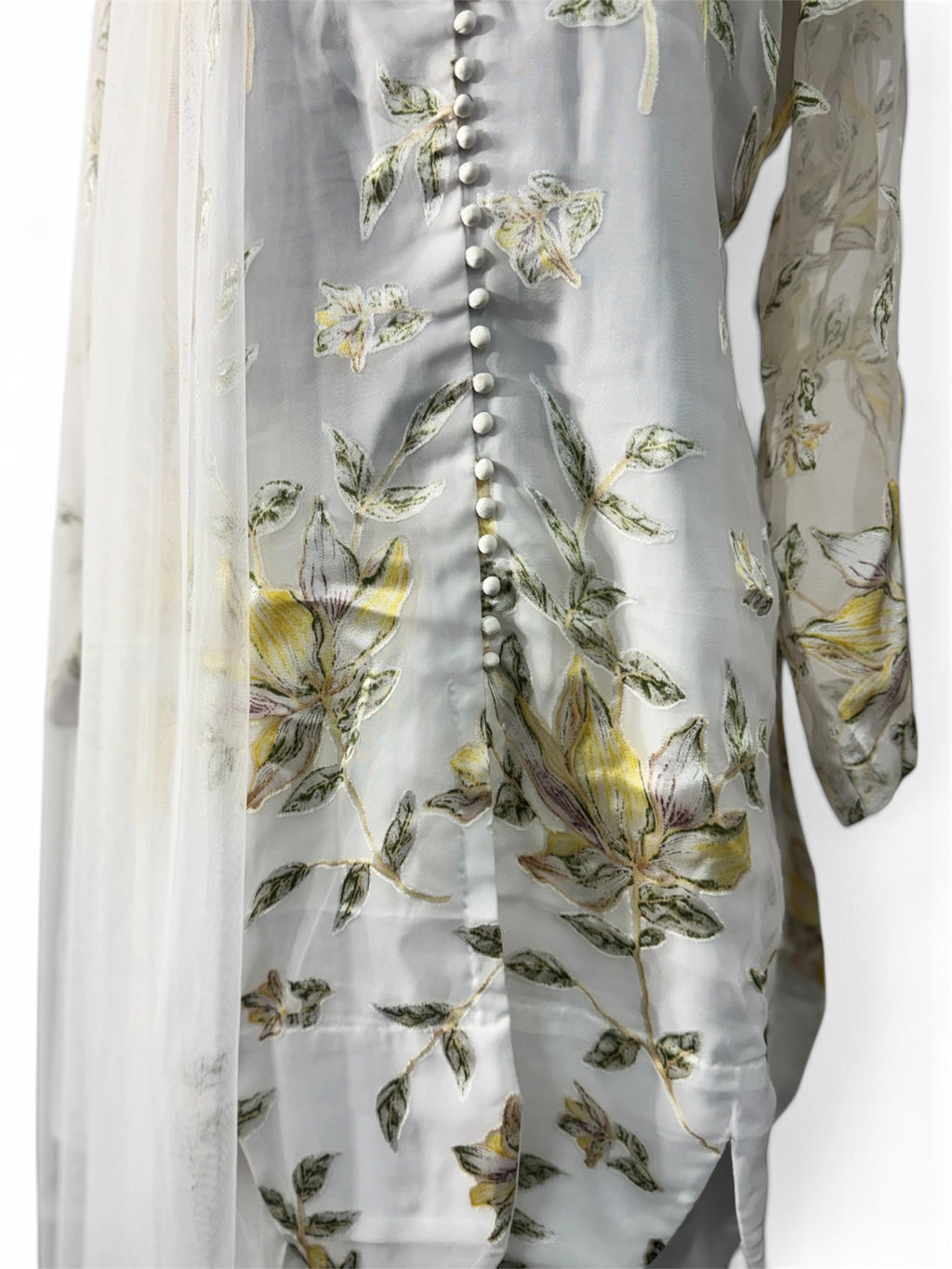 Aylin – Ivory Floral Balloon Pants Ensemble
