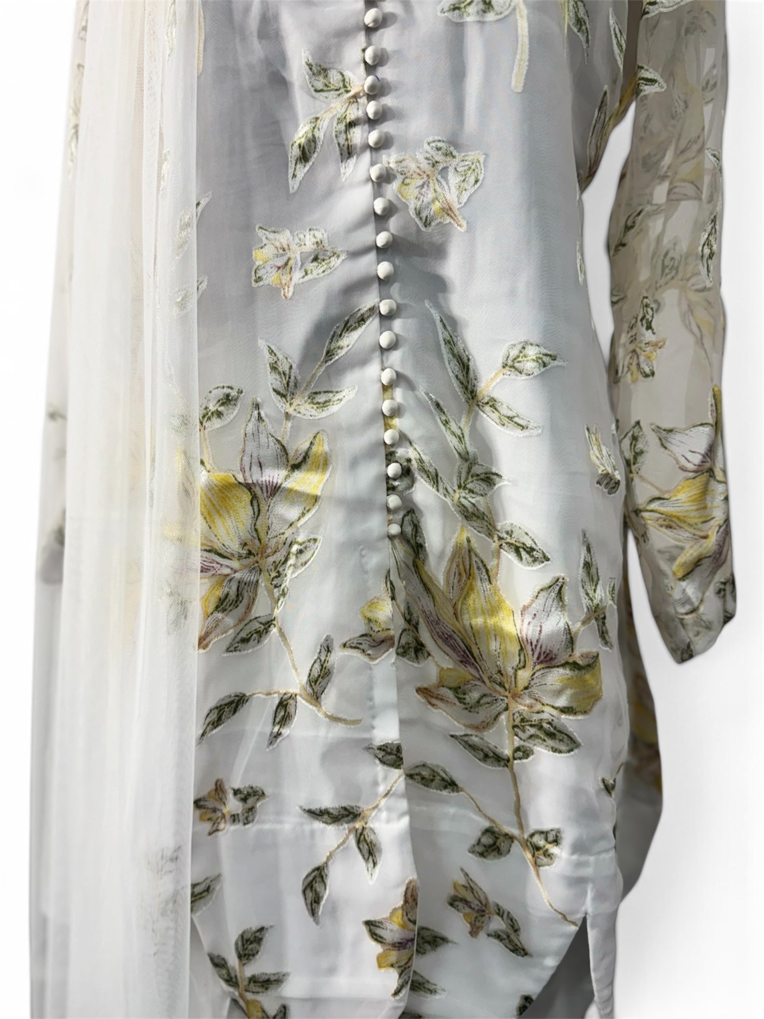 Aylin – Ivory Floral Balloon Pants Ensemble