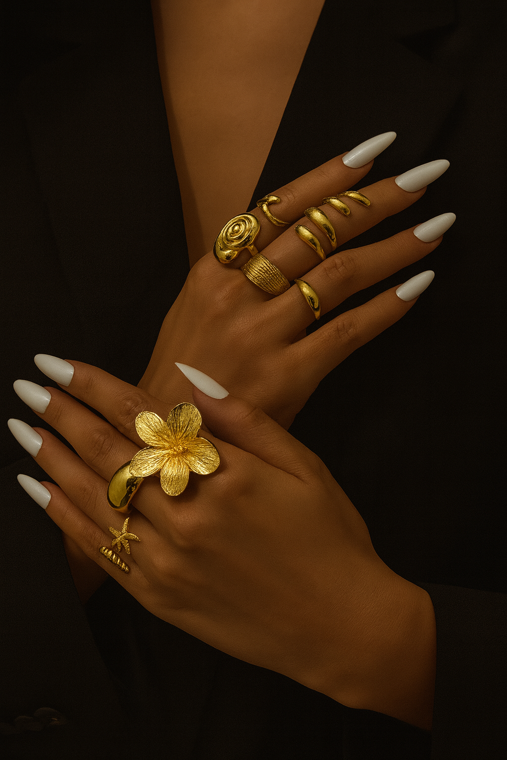 Sea Whisper Rings