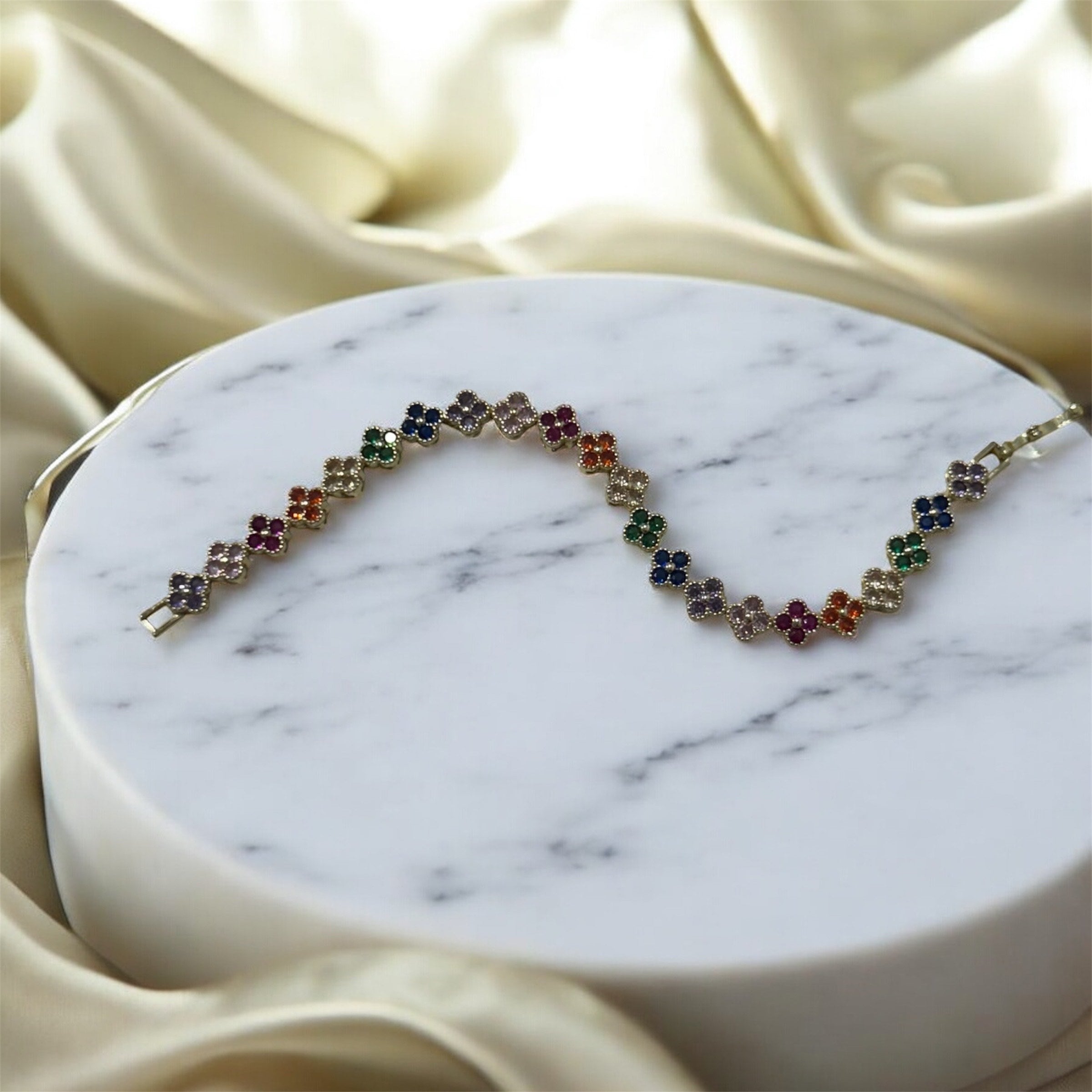 Multicoloured Floral Bracelet  for Women