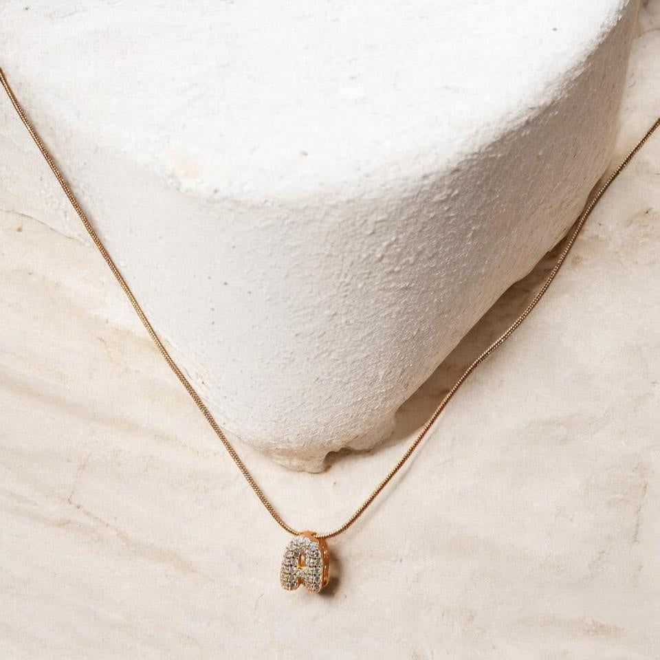 Minimal Gold Letter Necklace